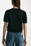Maglia boxy nero women Scaglione - 3