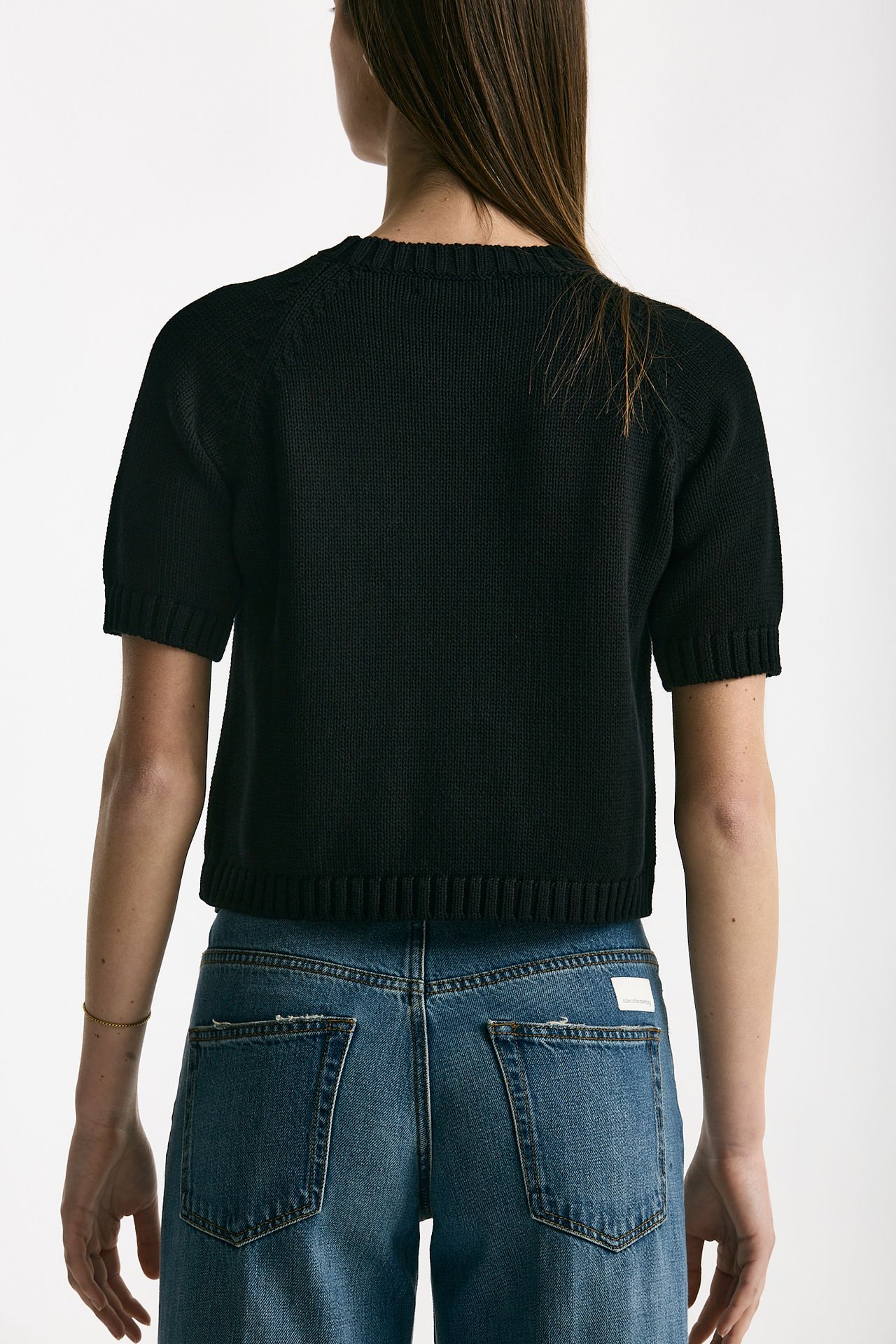 Maglia boxy nero women Scaglione - 3