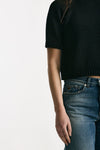 Maglia boxy nero women Scaglione - 5