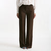 Pantalone in lino e viscosa marrone women Ermanno firenze - 6