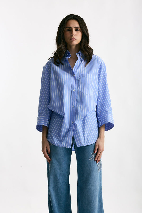 Camicia il cotone rigata women Ermanno firenze
