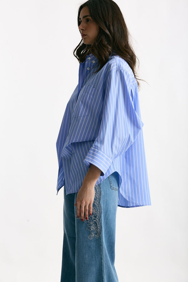 Camicia il cotone rigata women Ermanno firenze