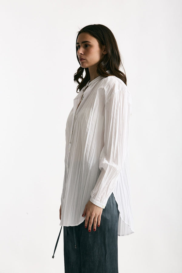 Camicia coreana plissè bianco women Seafarer