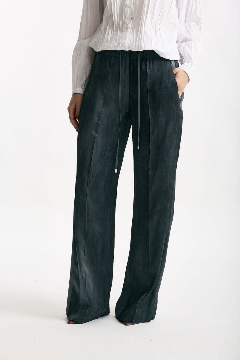Pantalone fluido grigio lavato women Seafarer - 1