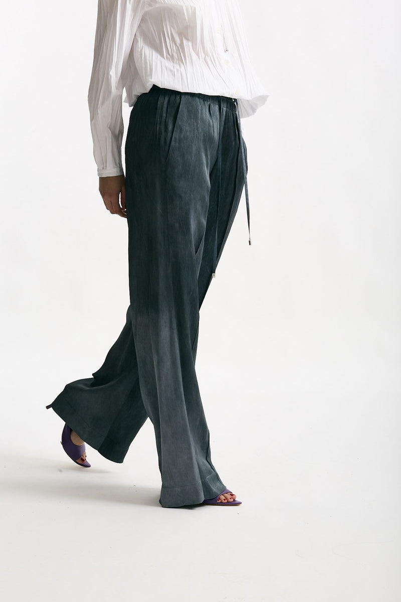 Pantalone fluido grigio lavato women Seafarer - 3