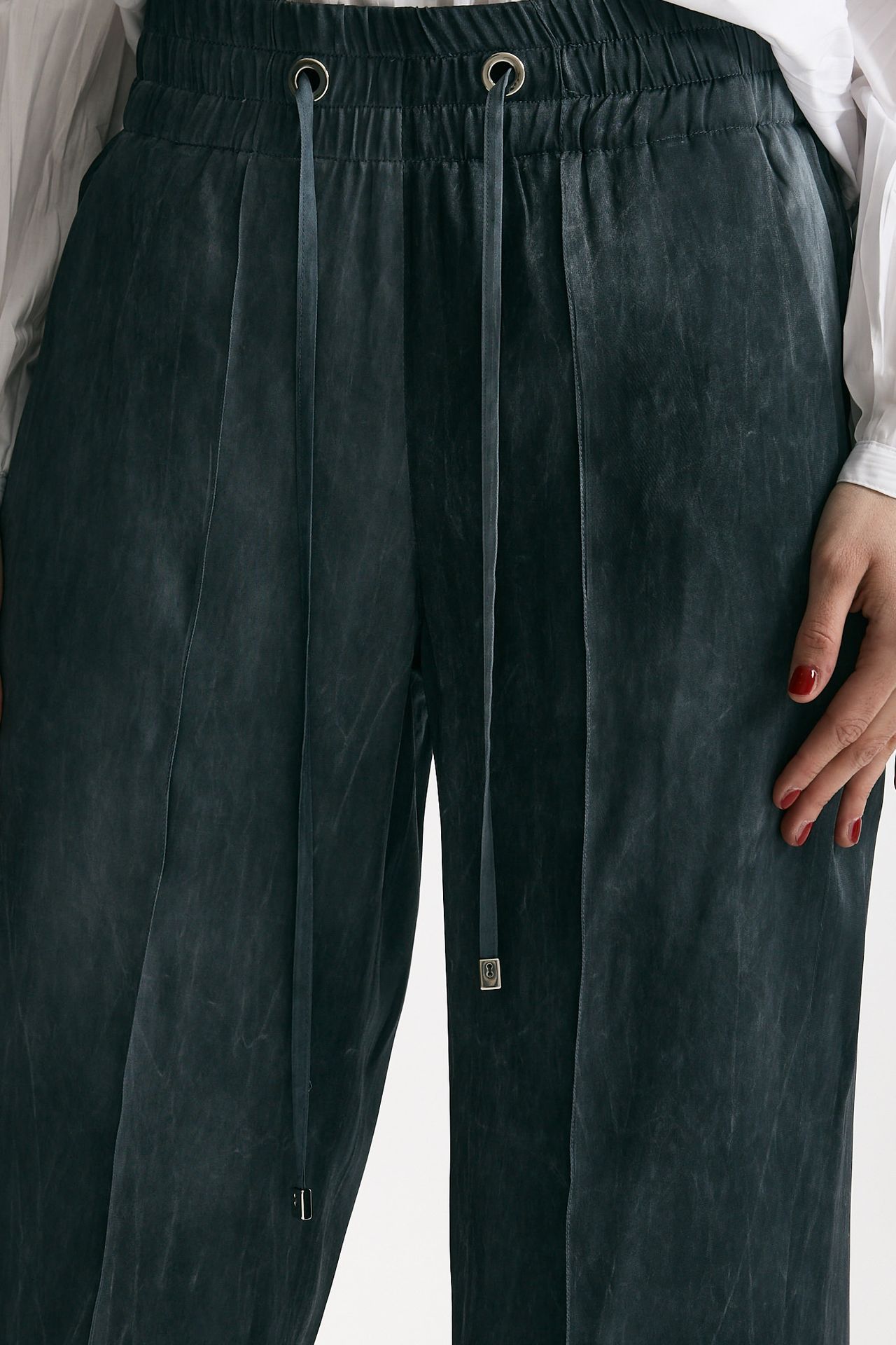 Pantalone fluido grigio lavato women Seafarer - 5