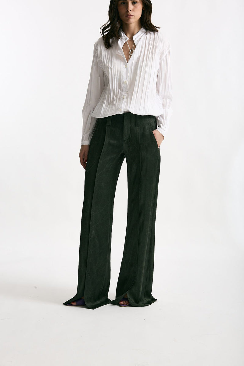Pantalone fluido verdone slavato women Seafarer - 1
