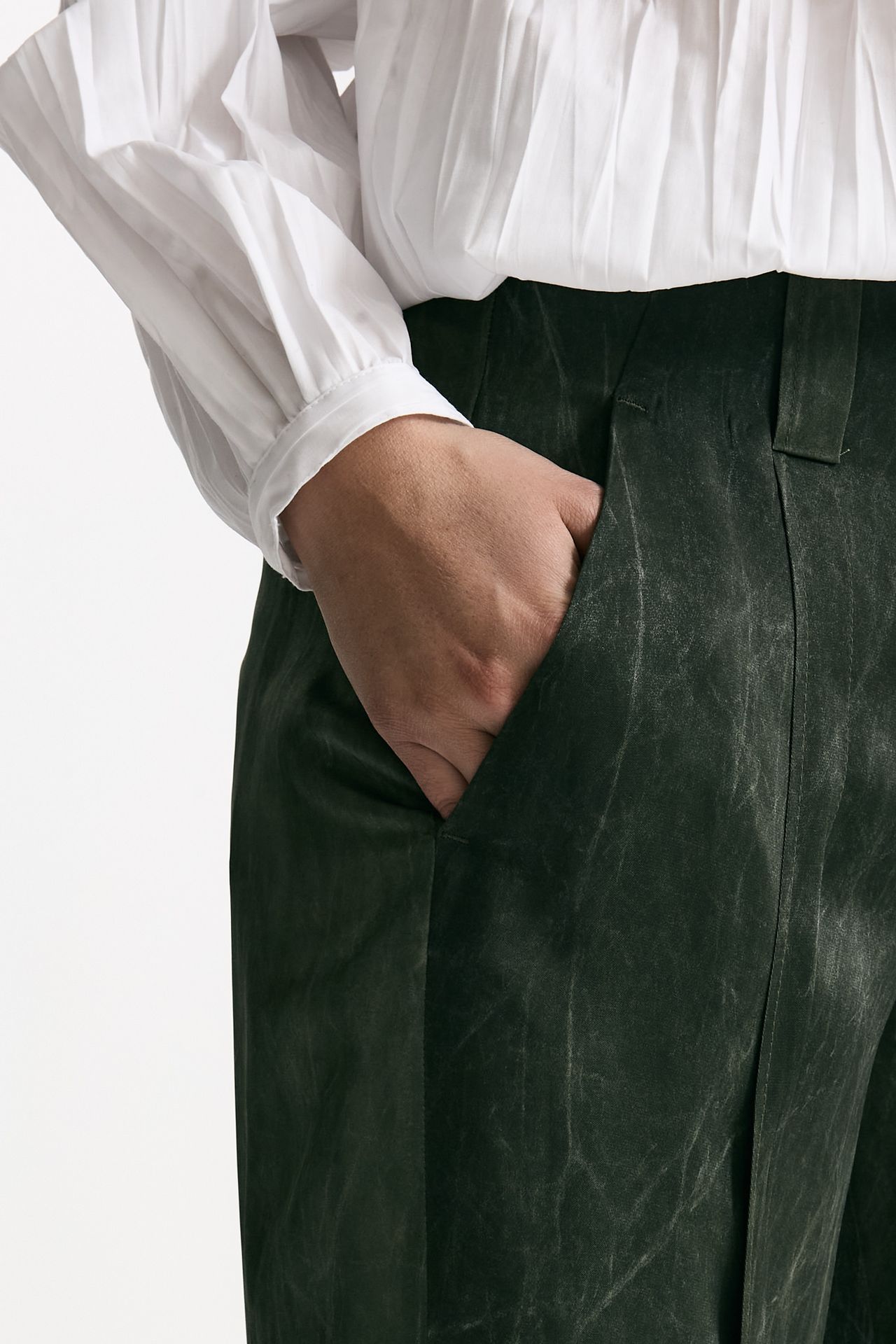 Pantalone fluido verdone slavato women Seafarer - 6