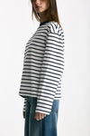 T-shirt girocollo rigata bianca e blu women Seafarer - 2