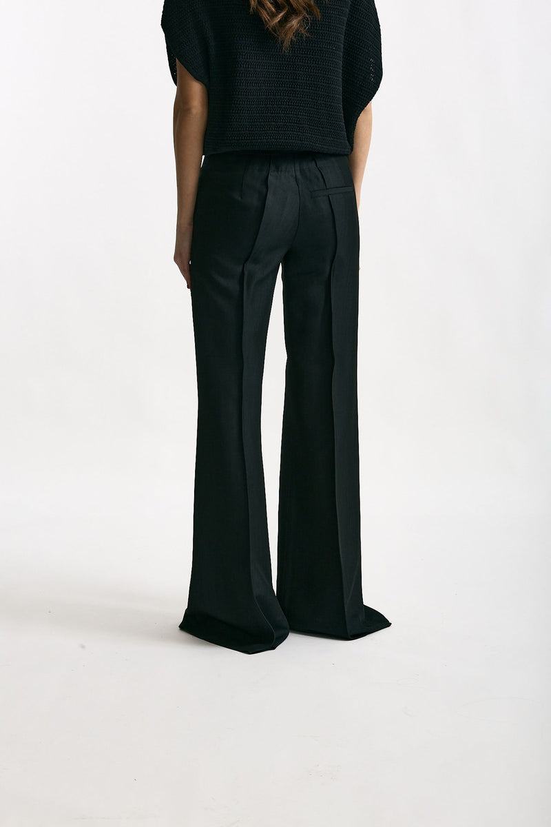 Pantalone a zampa blu black women Seafarer - 4
