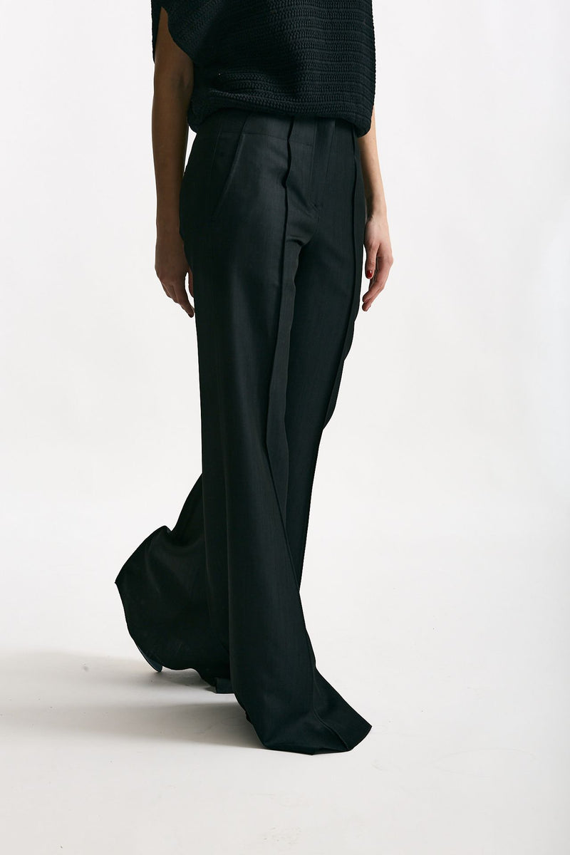 Pantalone a zampa blu black women Seafarer - 2