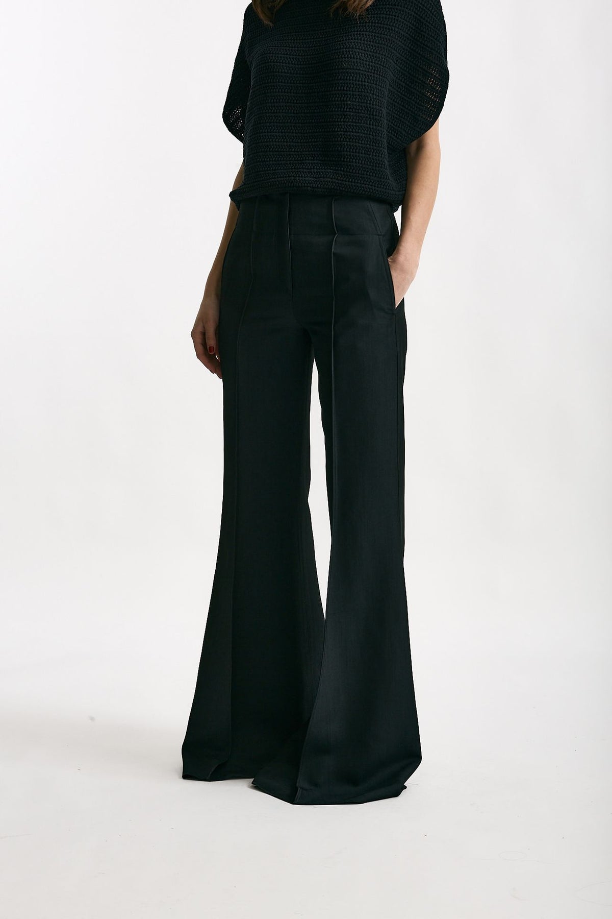 Pantalone a zampa blu black women Seafarer - 1
