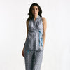 Top in micro-fantasia azzurro women Seafarer - 7