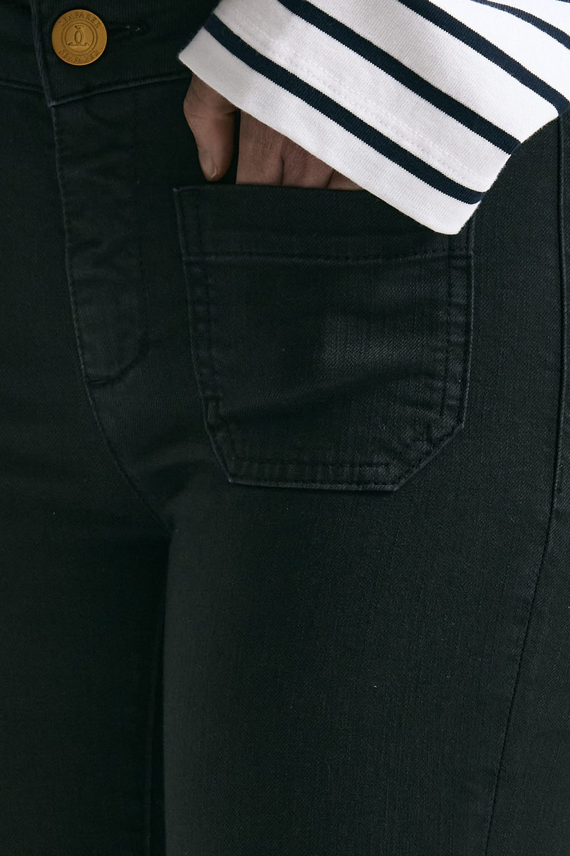 Jeans slim vita regolare nero women Seafarer - 6