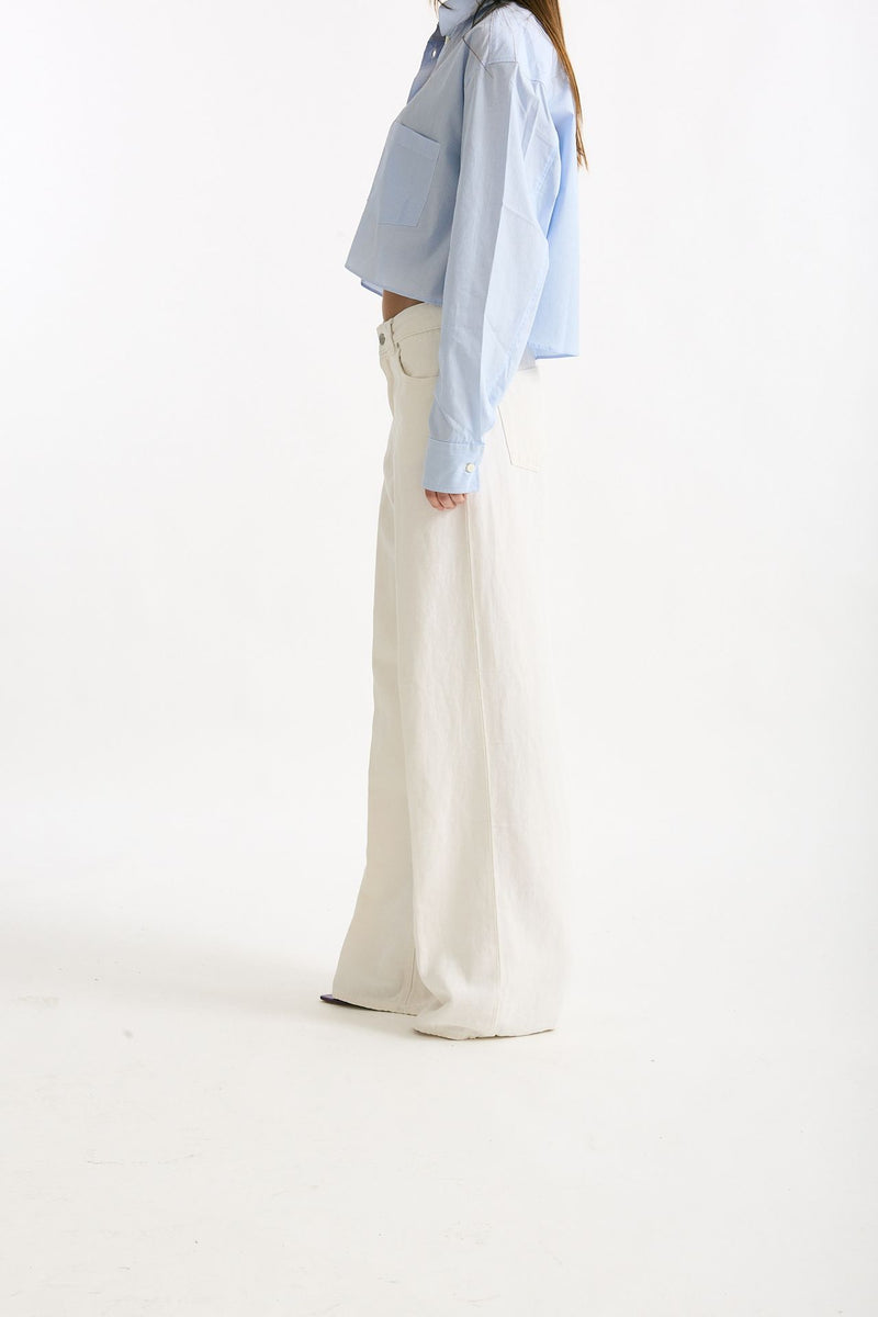Jeans ANNA palazzo bianco women Siviglia - 3