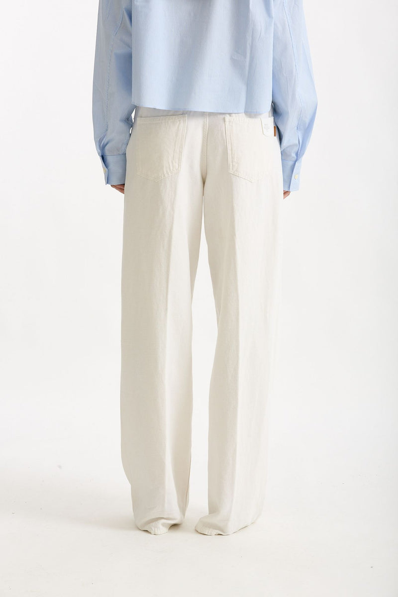 Jeans ANNA palazzo bianco women Siviglia - 2