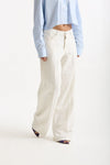 Jeans ANNA palazzo bianco women Siviglia - 1