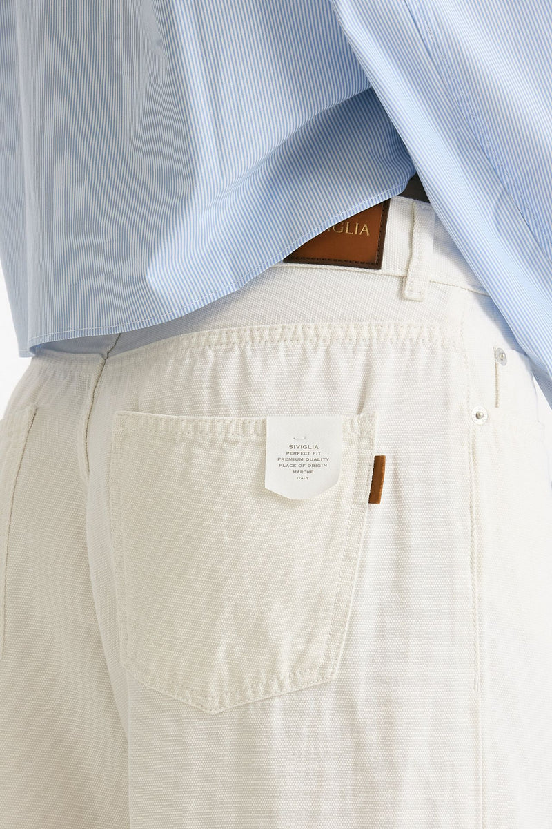 Jeans ANNA palazzo bianco women Siviglia - 5