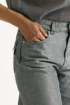 Jeans ANNA palazzo grigio laminato women Siviglia - 5