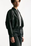 Bomber crop in pelle nero women Myskin - 2
