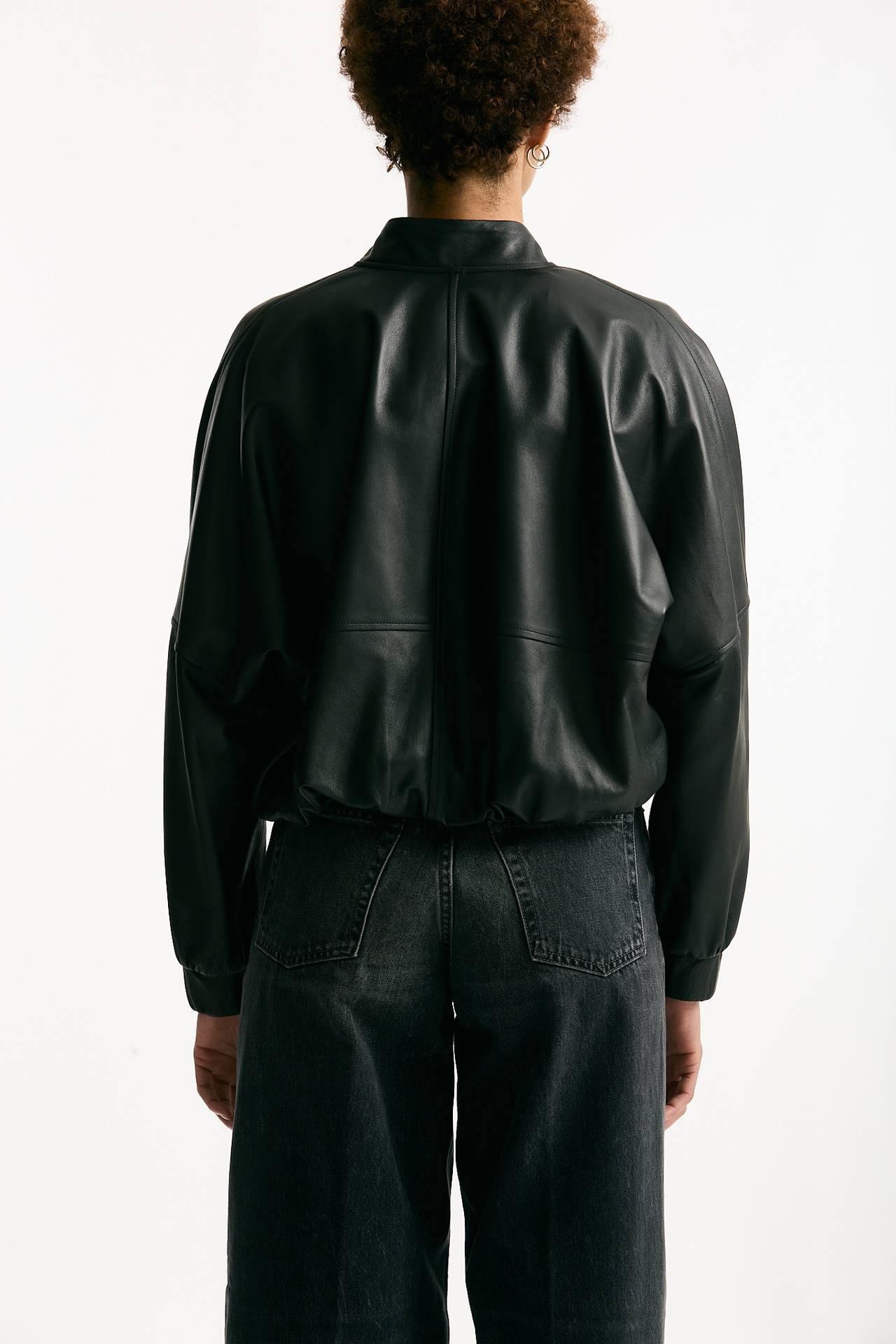 Bomber crop in pelle nero women Myskin - 4