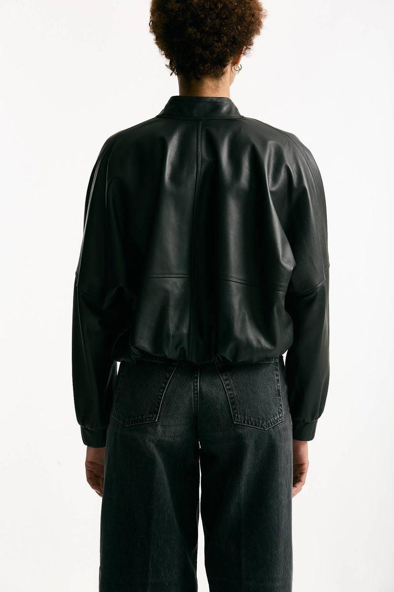 Bomber crop in pelle nero women Myskin - 4