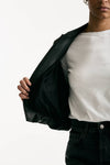 Bomber crop in pelle nero women Myskin - 8