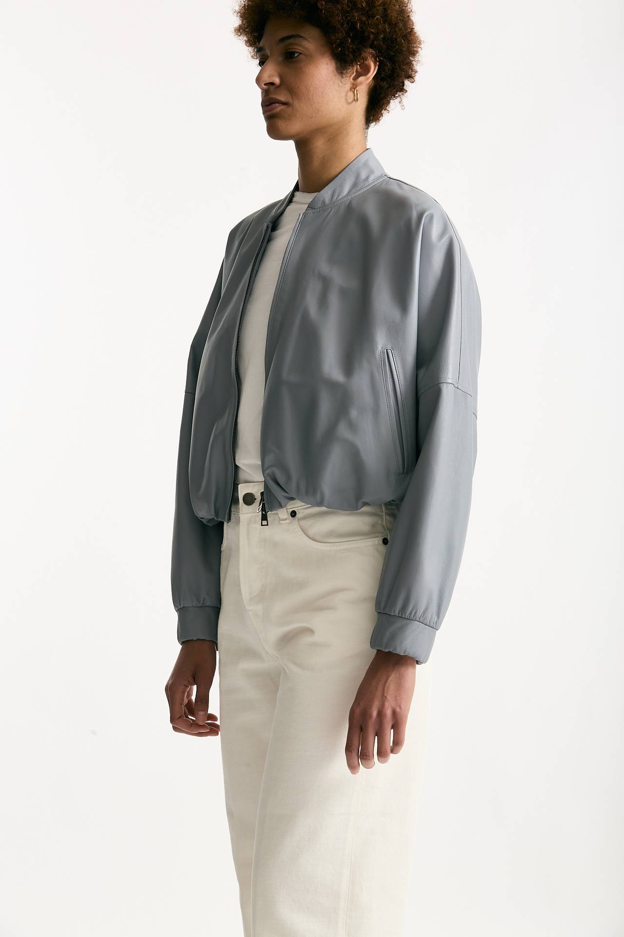 Bomber crop celeste women Myskin - 4