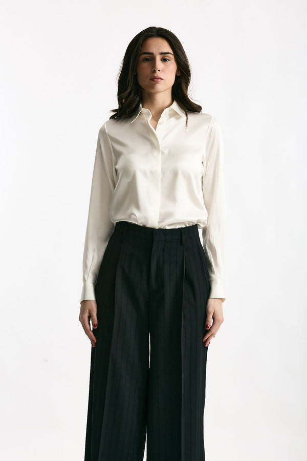Camicia in seta bianco women Tagliatore