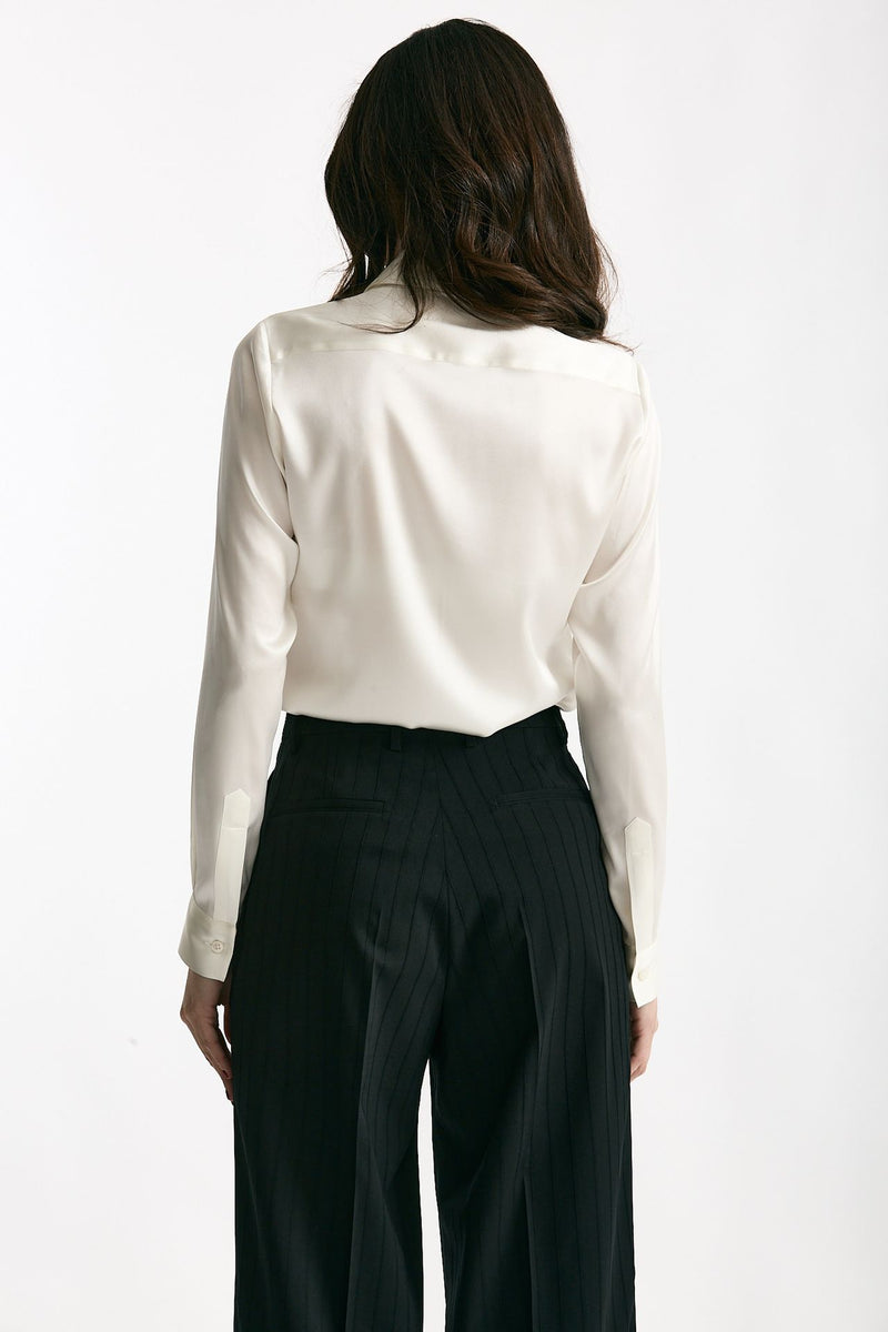 Camicia in seta bianco women Tagliatore - 3