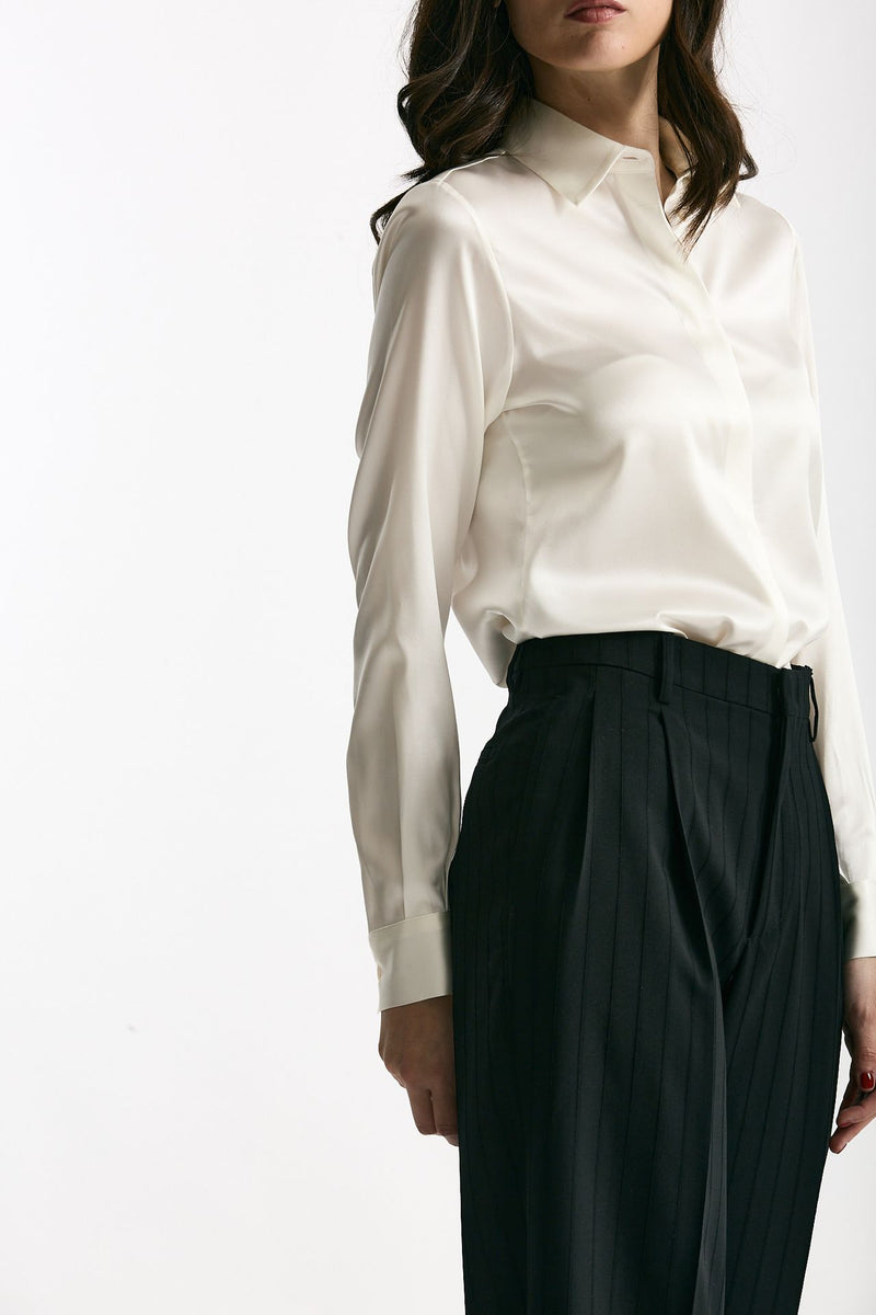 Camicia in seta bianco women Tagliatore - 4