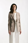 Blazer PARIGI in misto lana beige women Tagliatore - 2