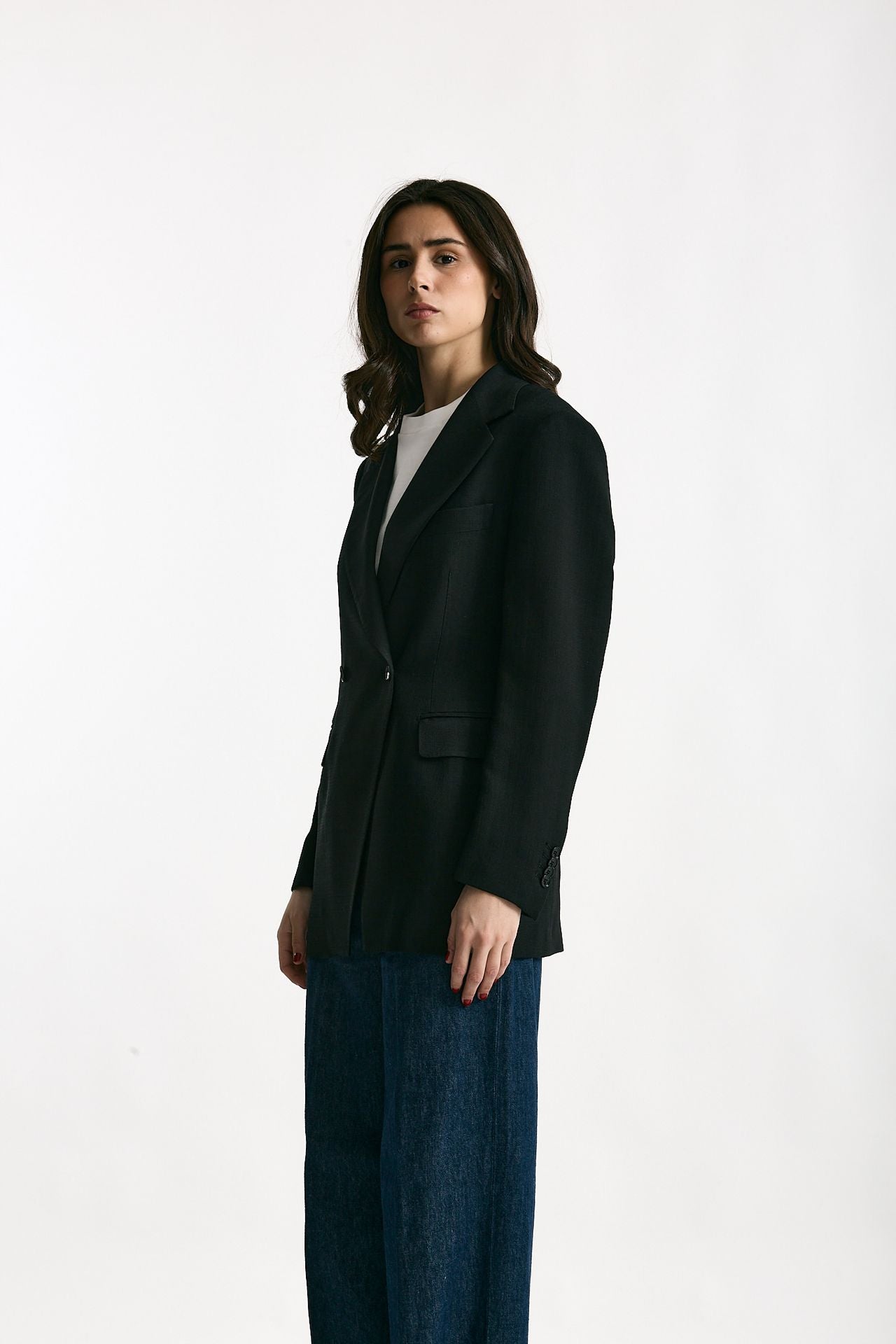 Blazer doppiopetto nero women Tagliatore - 2