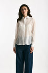 Camicia in lyocell bianco women Tagliatore - 3