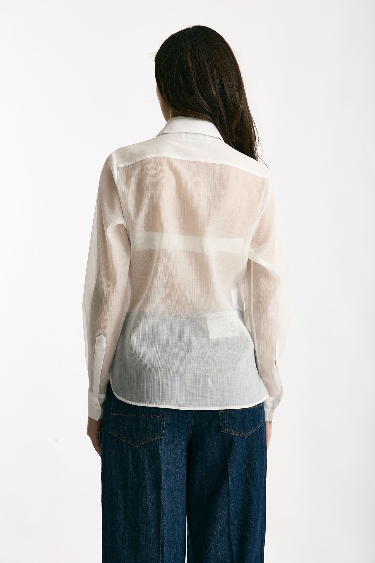 Camicia in lyocell bianco women Tagliatore - 4