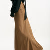 Gonna vita alta in misto seta cammello women Federica tosi - 5