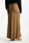 Gonna vita alta in misto seta cammello women Federica tosi - 3