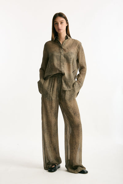 Camicia stampata pitone grigio women Federica tosi