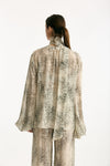 Camicia stampata pitone beige grigio women Federica tosi - 3