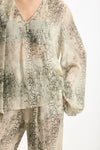 Camicia stampata pitone beige grigio women Federica tosi - 6
