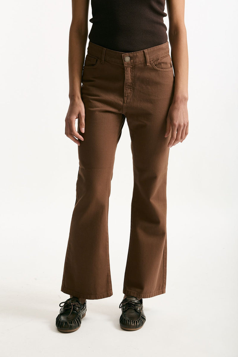 Jeans trombetta marrone chiaro women Federica tosi - 1
