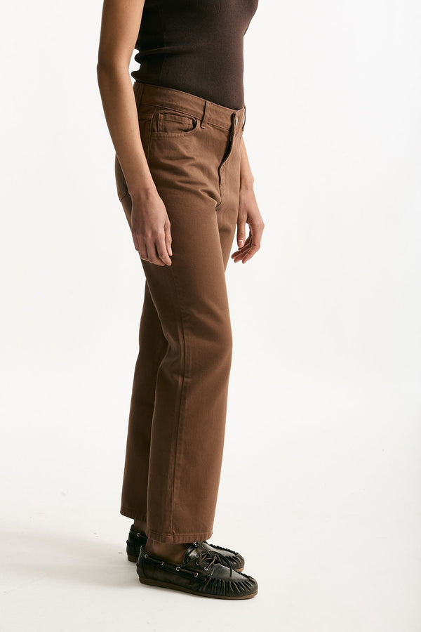 Jeans trombetta marrone chiaro women Federica tosi