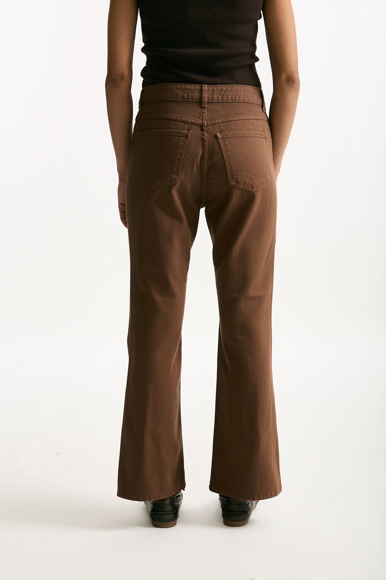 Jeans trombetta marrone chiaro women Federica tosi - 3