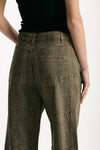 Jeans vita alta stampato verde nero women Federica tosi - 5