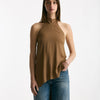 Top in misto seta cammello women Federica tosi - 6
