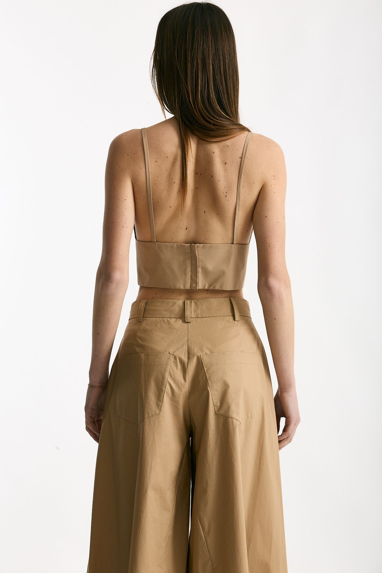 Crop top cammello scollato women Federica tosi - 2