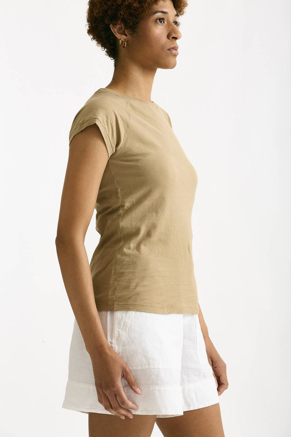 T-shirt in cotone beige scuro women Transit par such