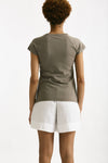 T-shirt in cotone taupe women Transit par such - 4