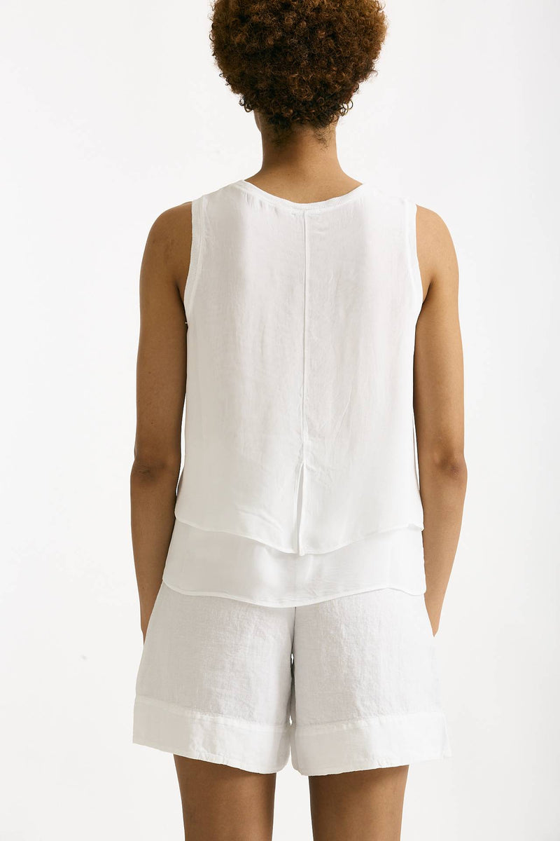 Top doppio tessuto bianco women Transit par such - 3