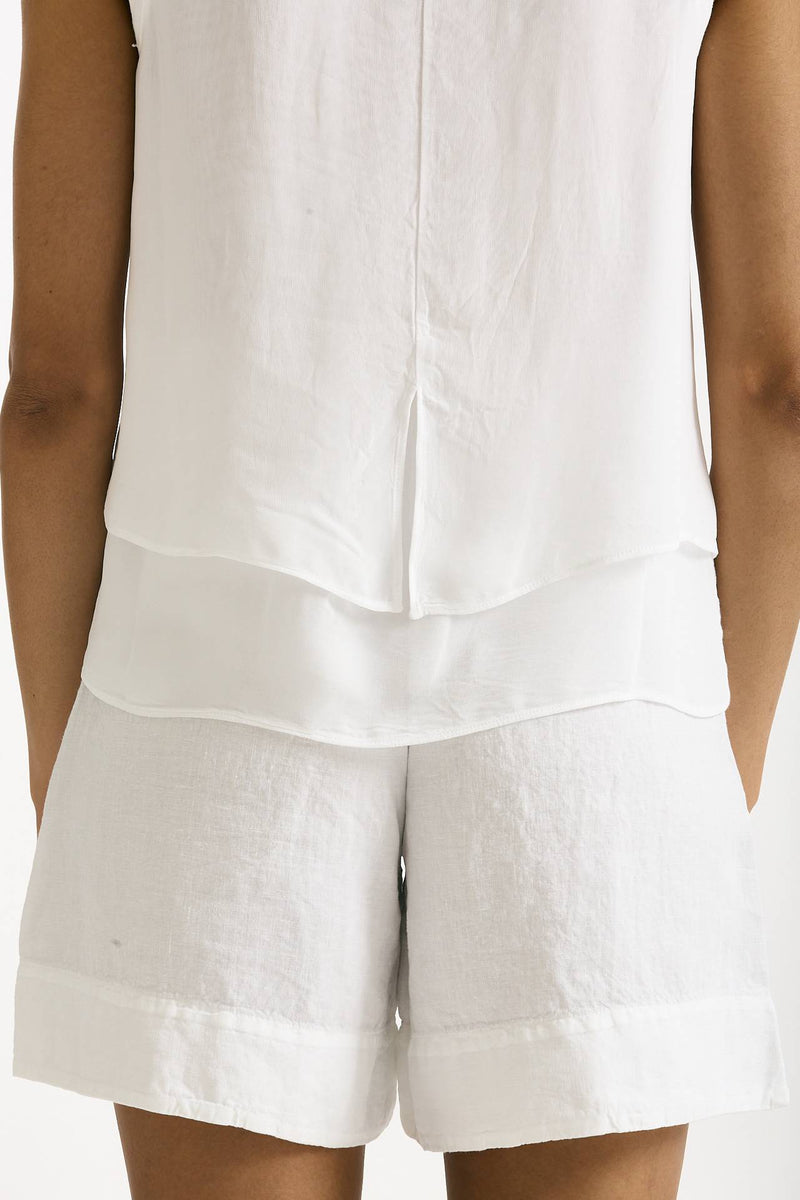 Top doppio tessuto bianco women Transit par such - 4